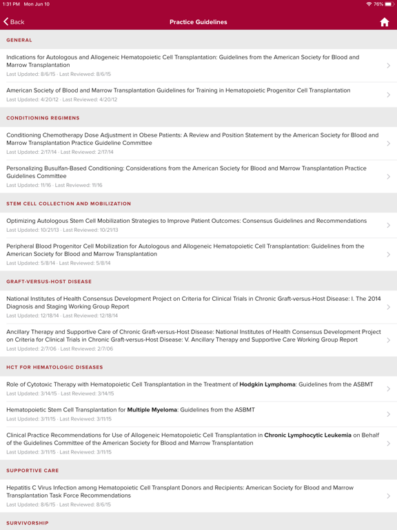 Screenshot #5 pour ASTCT Practice Guidelines