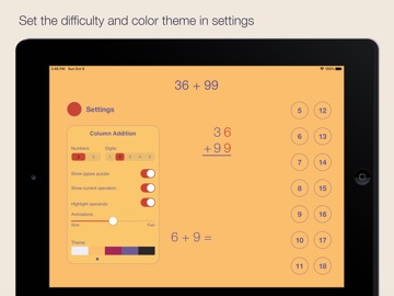 Column Addition iPad screenshot