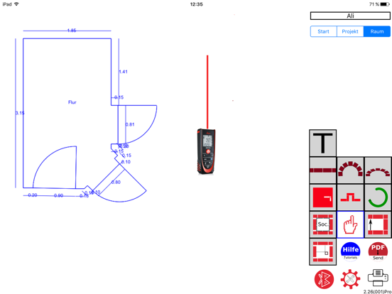 BodenAufmaß iPad screenshot 4 - Business app
