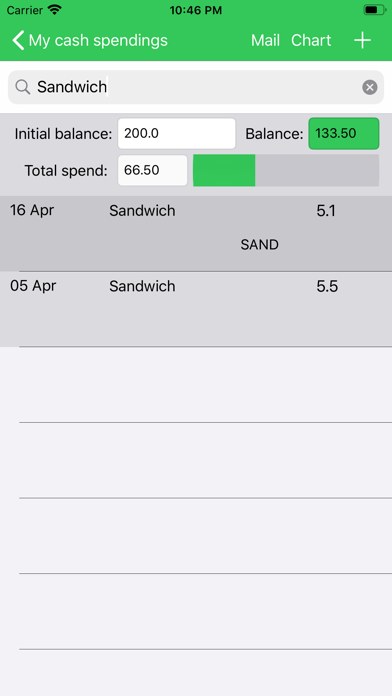 My Cash Spendings Screenshot