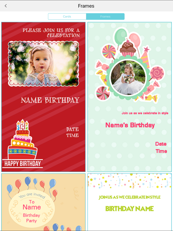 Birthday Greeting Card Creator iPad screenshot