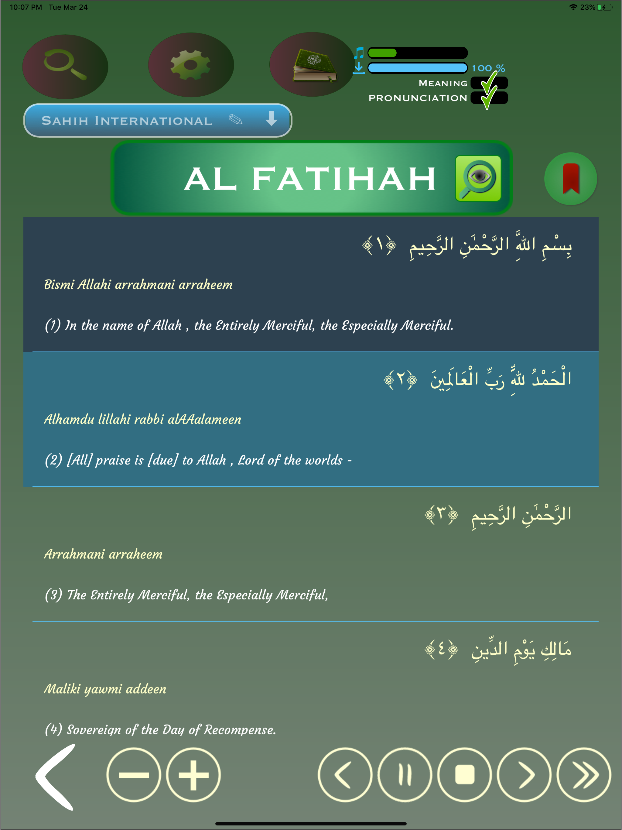 Offline Quran Audio Reader Pro screenshot 12
