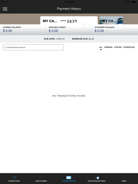 Keys Card Manager iPad screenshot 5 - Finance app