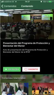 rfaf tv iphone capturas de pantalla 3