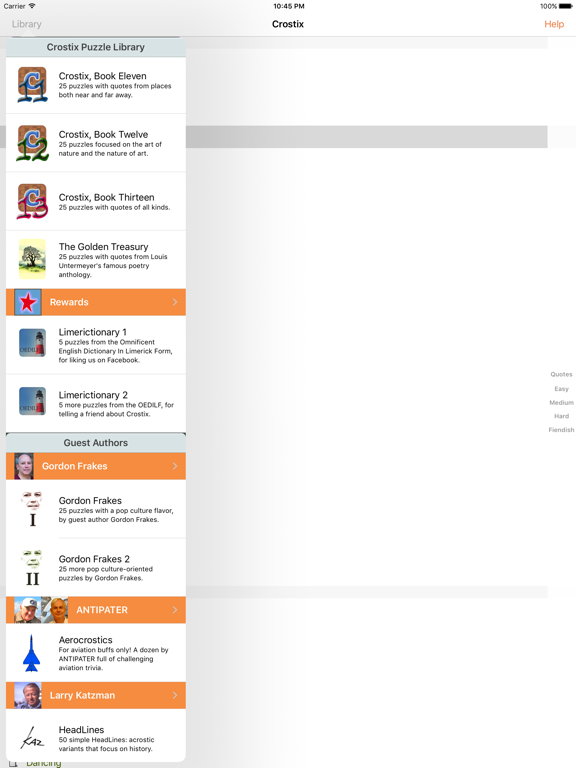 Crostix iPad screenshot
