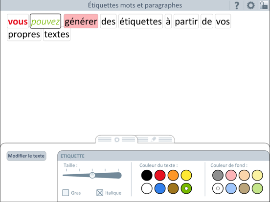 Screenshot #4 pour Outils école  Étiquettes mots