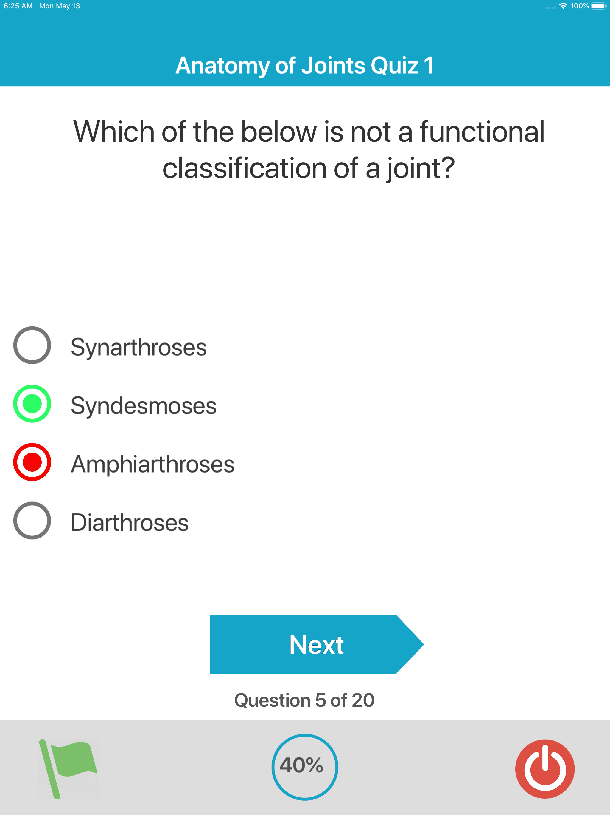 Skeletal System Quizzes screenshot 12