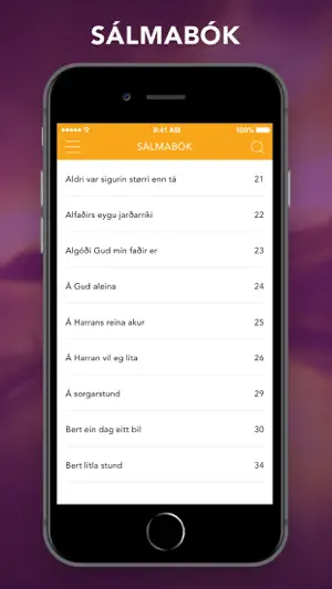 Sálmabók screenshot 3
