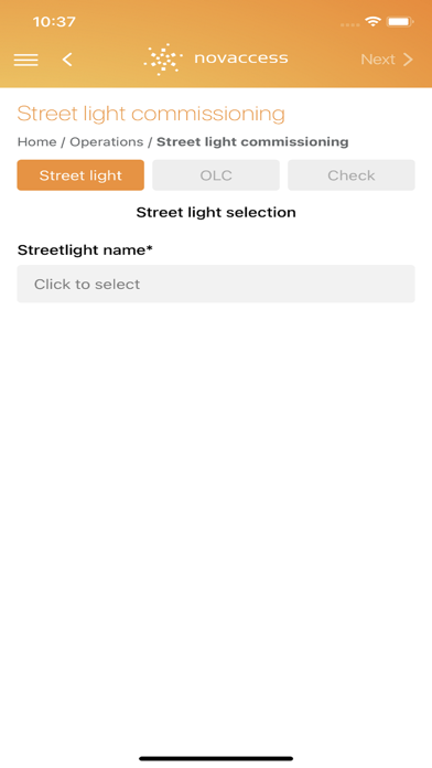 NovaLightApp Screenshot