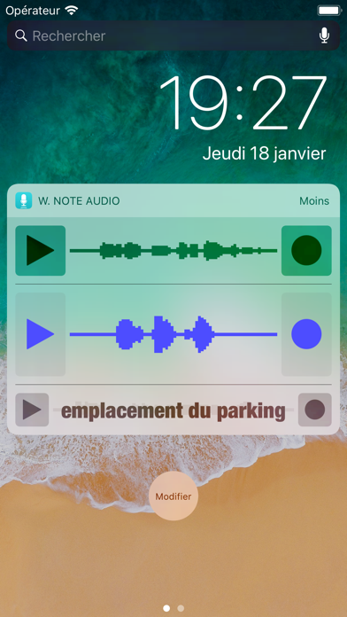 Screenshot #2 pour Widget Note Audio
