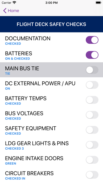 Screenshot #3 pour Q400 Checklist
