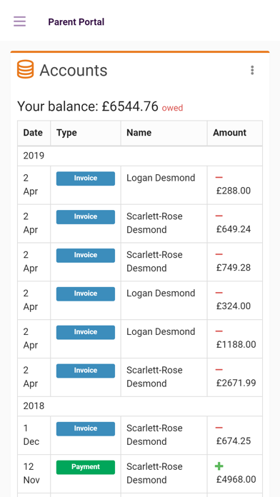 Screenshot #2 pour Parent Portal