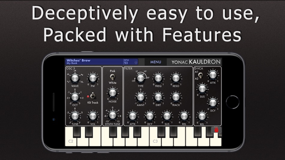 #3. Kauldron Synthesizer (iOS) Oleh: Yonac Inc.