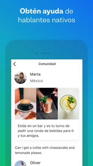 Captura de pantalla de Busuu: Aprender Idiomas en iPhone 4