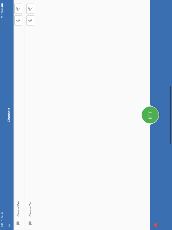 iTALKPTT USA iPad screenshot