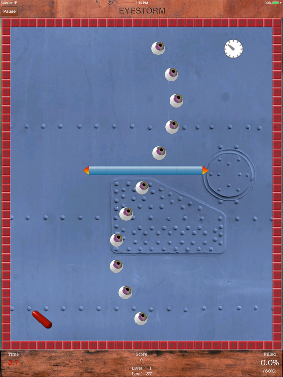 Screenshot #5 pour Eyestorm Lite (Jezzball clone)