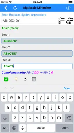 Karnaugh & Boolean Minimizer screenshot 8