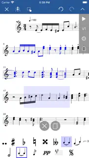 notation pad-sheet music score iphone screenshot 3