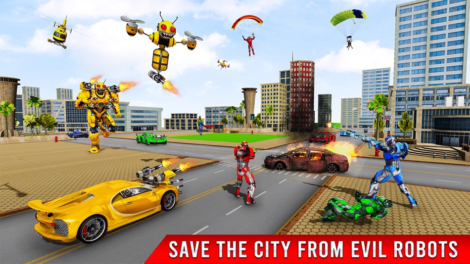 #5. Bee Robot Transform Game 3D (iOS) 来自: Omar Irshad