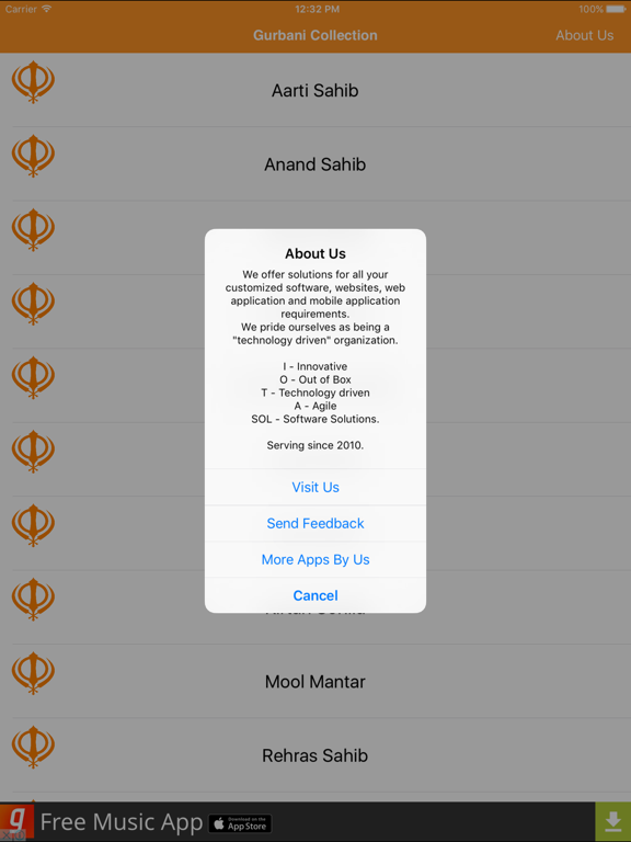 Gurbani Collection iPad screenshot 4 - Lifestyle app