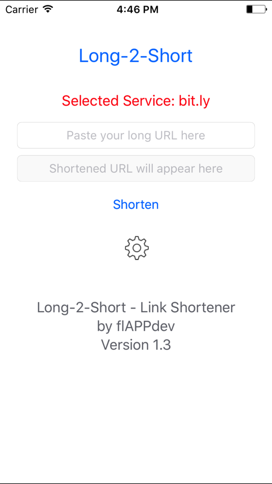 Long-2-Short - Link Shortener (iOS) Podle: Florian Schimanke Long-2-Short - Link Shortener (iOS) Podle: Florian Schimanke