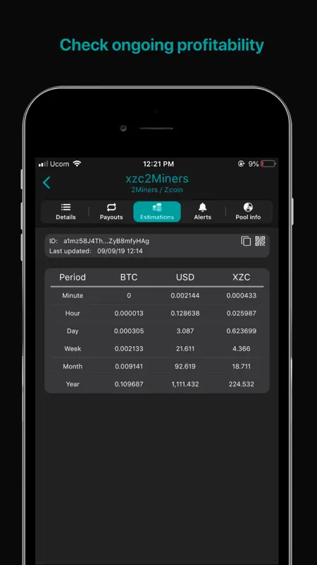 Crypto mining tracker MinerBox screenshot 7 of 9