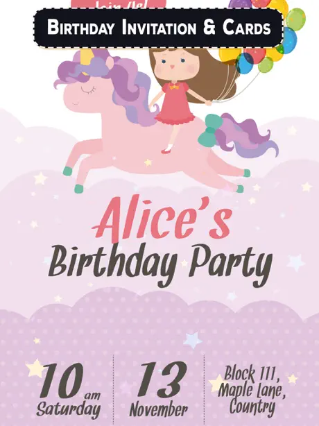 Birthday Invitation & E-Cards
