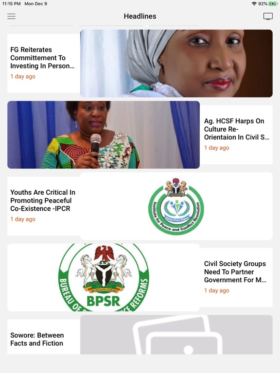 NTA News iPad screenshot 1 - News app