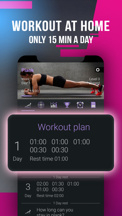 Plank - Lose Weight at Home Screenshot