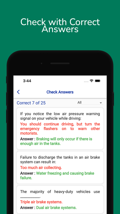 North Carolina CDL Permit Test Screenshot