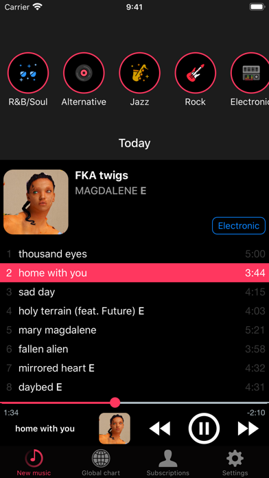 Musicasm: Best New Albums 2026 iPhone screenshot 6 - Music app