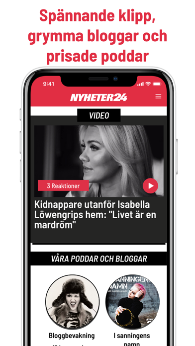 Nyheter24 iPhone screenshot 3
