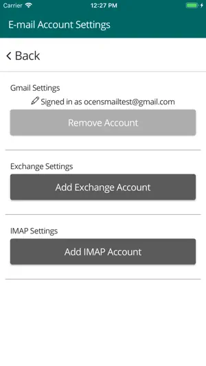 OCENS OneMail screenshot 2