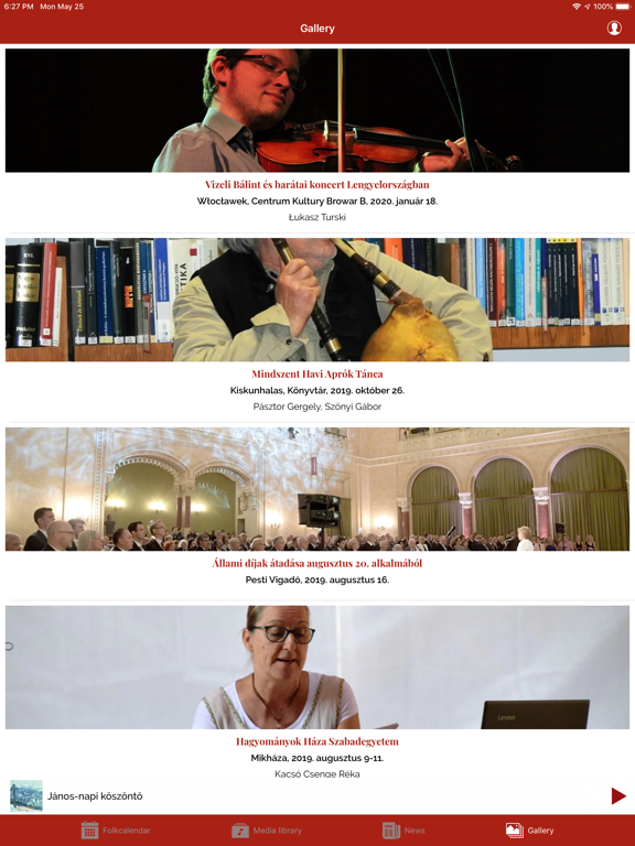 Folkrádió iPad screenshot 6 - Music app