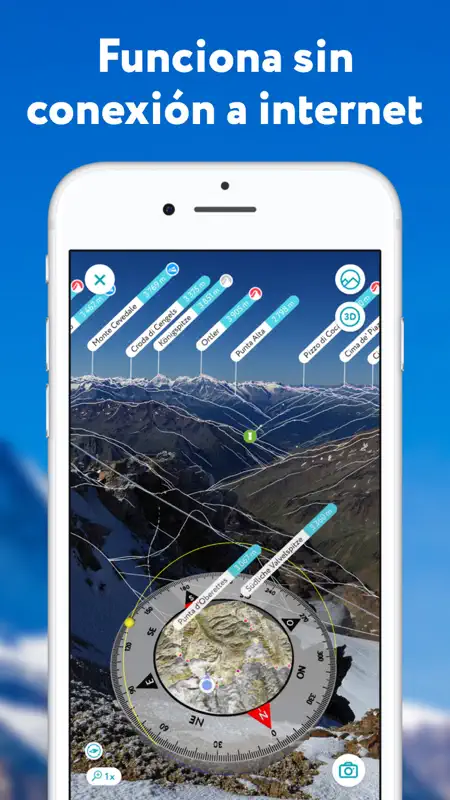 Esquí y senderismo – PeakVisor screenshot 6 of 9