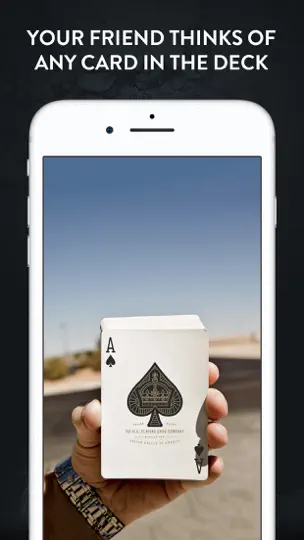 Captura de pantalla de Rising Card Magic Trick en iPhone 1