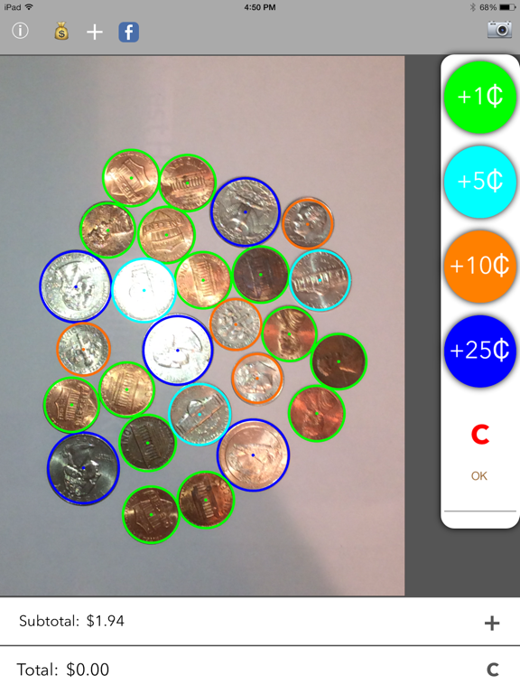 Screenshot #4 pour Photo Coin Counter (Photocoin)