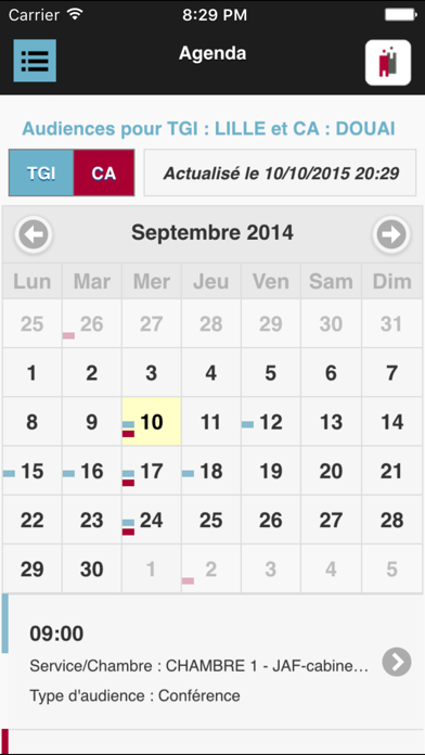 Screenshot #2 pour e-Barreau Mobile