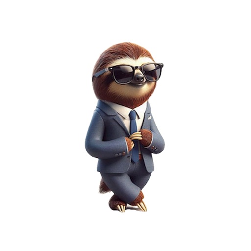 Well-Dressed Sloth Stickers