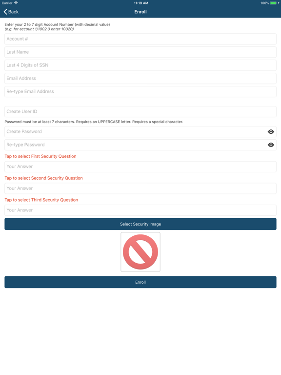 ILA Local 1235 FCU iPad screenshot