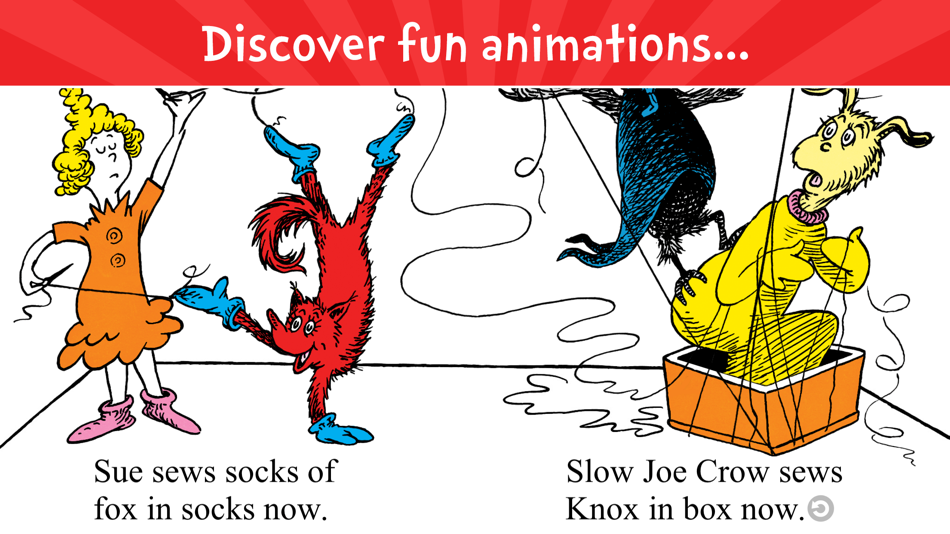 #2. Fox in Socks by Dr. Seuss (iOS) Ved: Oceanhouse Media