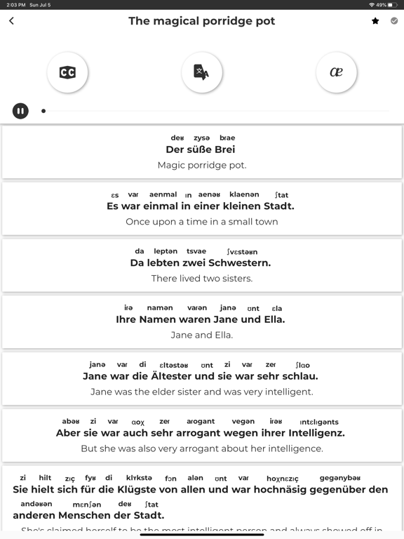 German ー Listening・Speaking iPad screenshot 7 - Education app