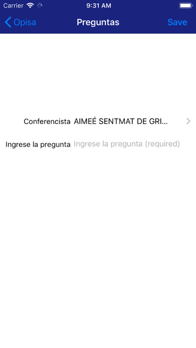 Eventos Opisa Screenshot