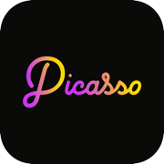 Picasso AI Logo商标生成器, 水印图标制‪作‬