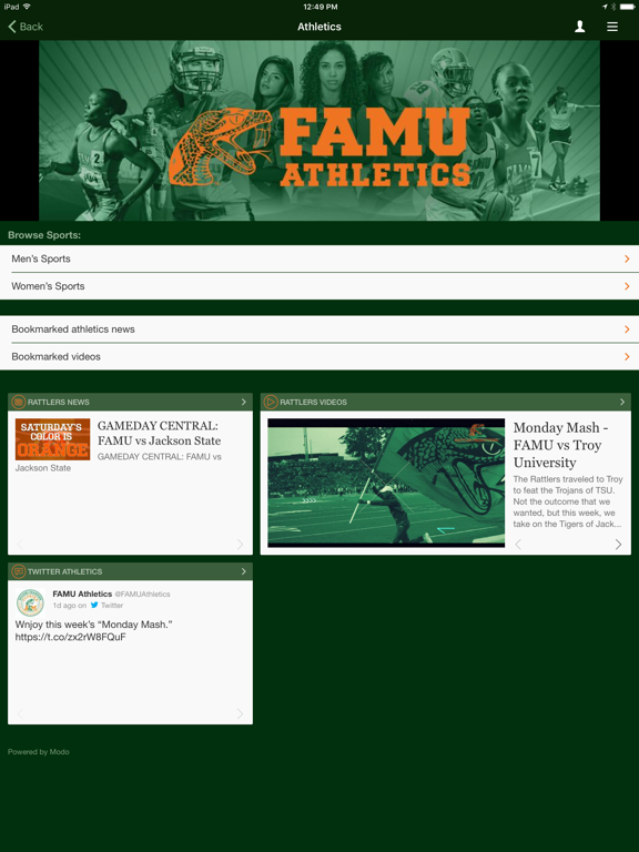 FAMU Mobile iPad screenshot 3 - Education app