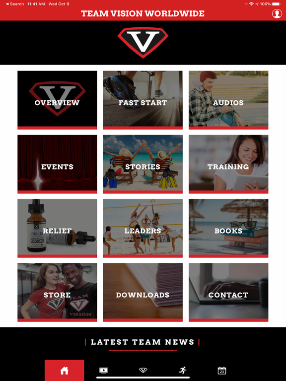 Team Vision iPad screenshot 1 - Lifestyle app