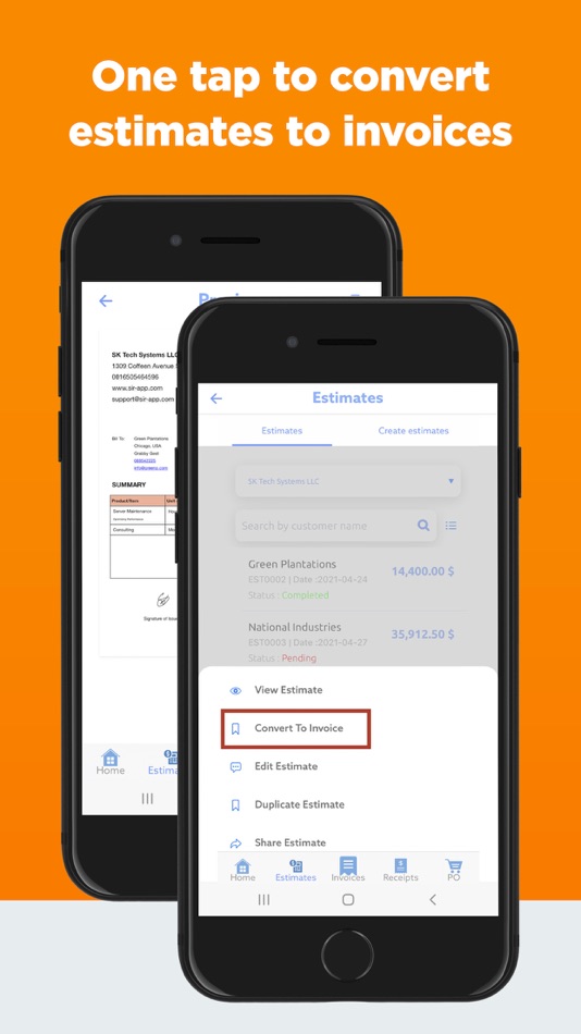 #4. Simple Invoice Maker & Receipt (iOS) 由: SK Tech Systems LLC