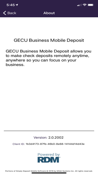 App screenshot