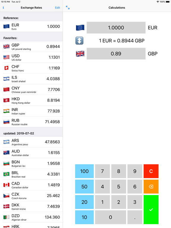 Screenshot #4 pour ECB Currencies