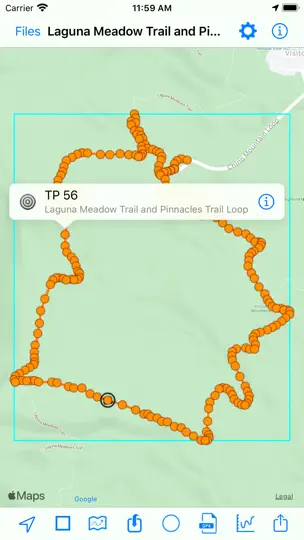 Capture d'écran de GPX-Viewer sur iPhone 2